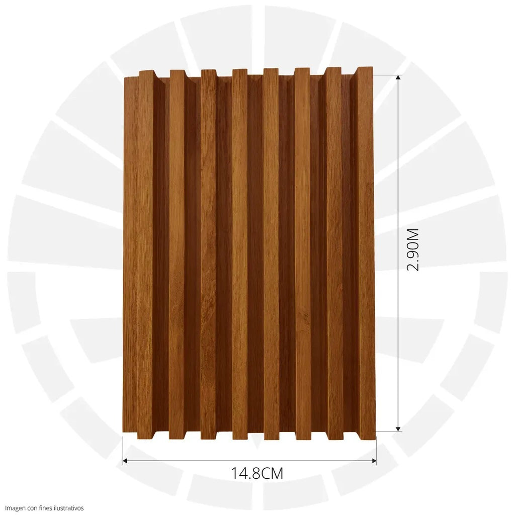 LÁMINA ACANALADA 148MM ESTILO MADERA CLARA P22-2 X 2.90M