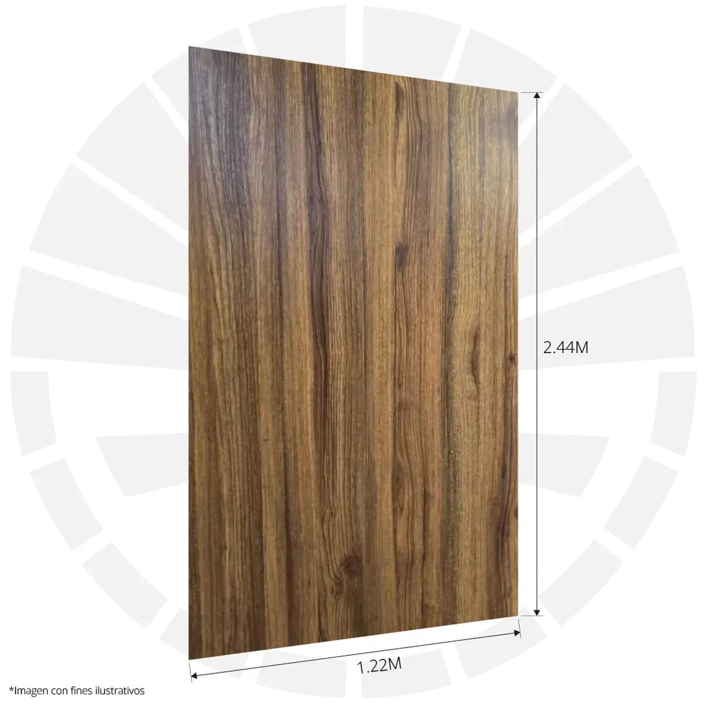 LÁMINA - PANEL CARBONIZADO ESTILO MADERA P22 1.22M X 2.44M / 5MM