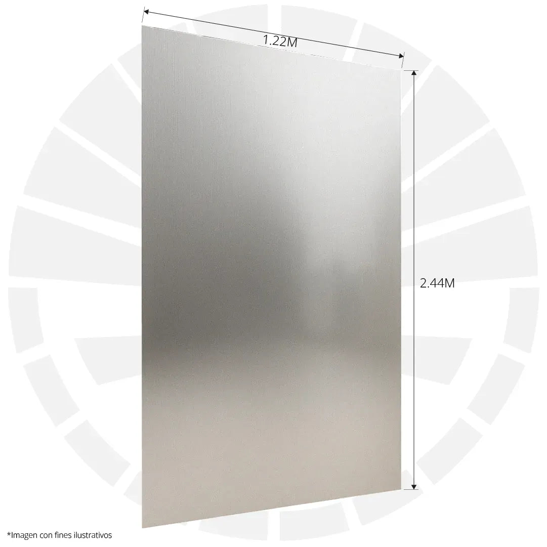 LÁMINA PVC - PANEL UV ESTILO SILVER MATE 1.22M X 2.44M / 3MM XHLS-2A03