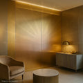 LÁMINA PVC - PANEL UV ESTILO DORADO CHAMPAGNE 1.22M X 2.44M / 3MM YTJS02
