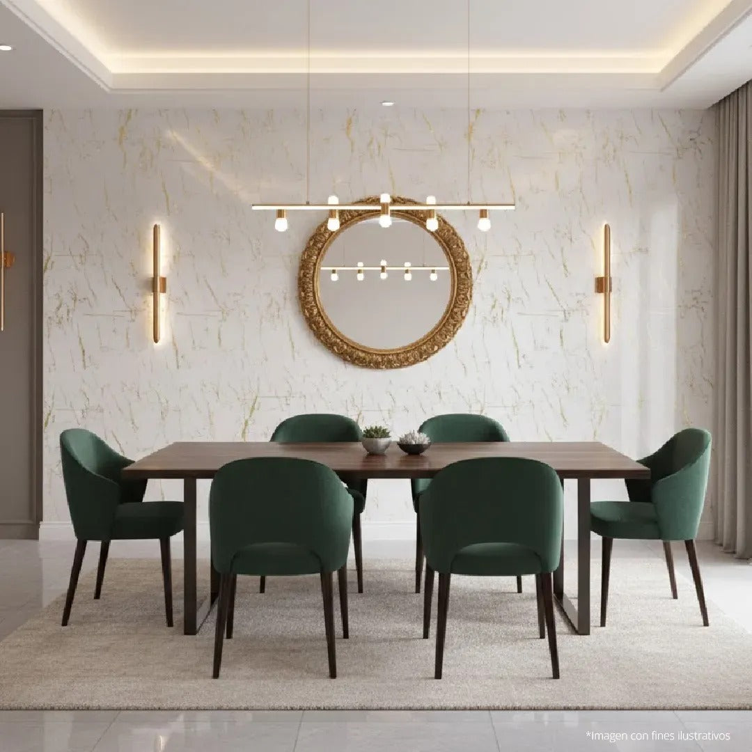 LÁMINA PVC - PANEL UV ESTILO MÁRMOL ESCALA VETA DORADO 1.22M X 2.44M 3MM / KL8106oduct