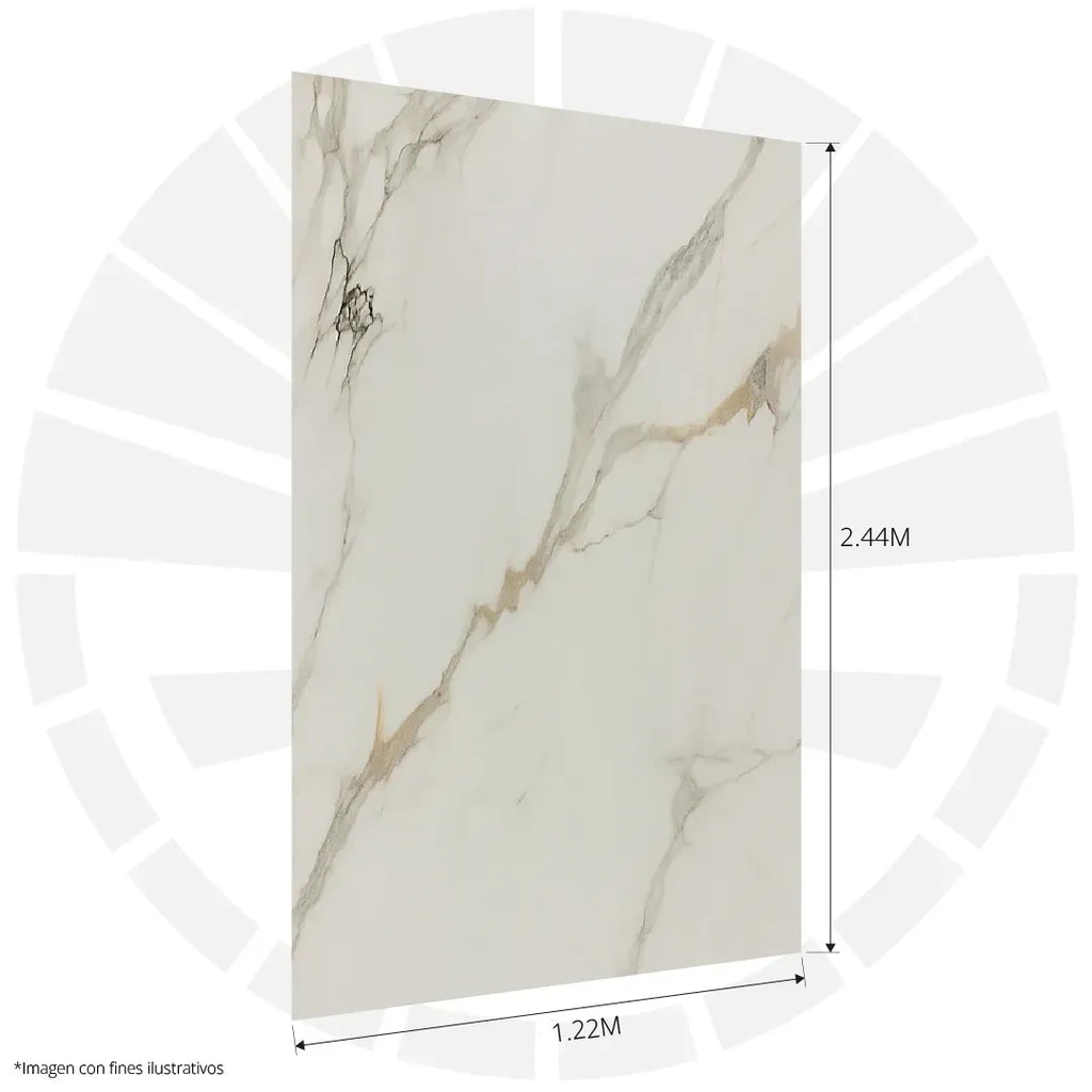 LÁMINA PVC - PANEL UV ESTILO MARMOL ESCALA PICASO 1.22M X 2.44M / 3MM KL8226-1