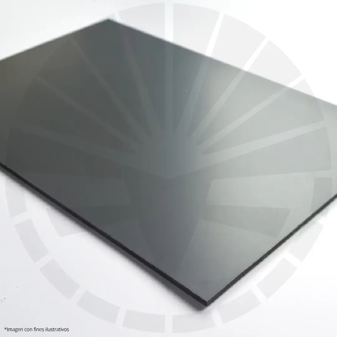 LÁMINA ACP DOBLE RECUBRIMIENTO EN ALUMINIO SILVER SATÍN 1.22M X 2.44M / 5MM