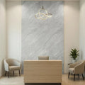 LÁMINA PVC - PANEL UV ESTILO MARMOL GRIS CENIZA SATIN 1.22M X 2.44M / 3MM KL8230