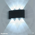 APLIQUE LED PARA PARED 3 LUCES OS-W02-6-6W 3203-3 NEGRO 6000K