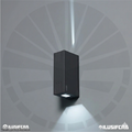 APLIQUE LED 2055-2 CUADRADO BK-WH