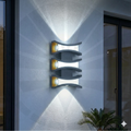 APLIQUE LED PARA PARED 3 LUCES OS-W111/6-12W BK+GD 6000K