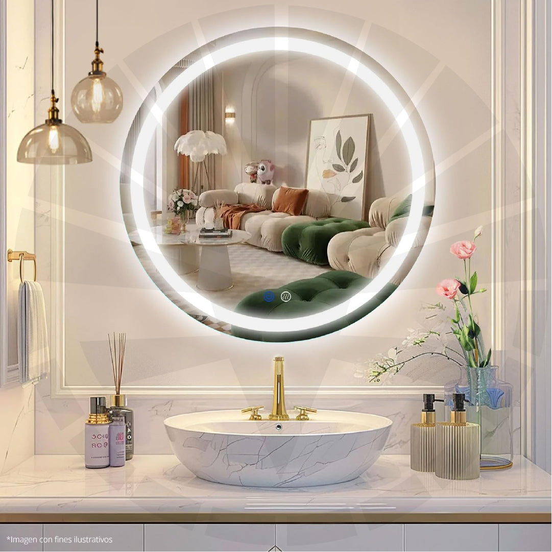 ESPEJO LED 8021 REDONDO TACTIL 700X700