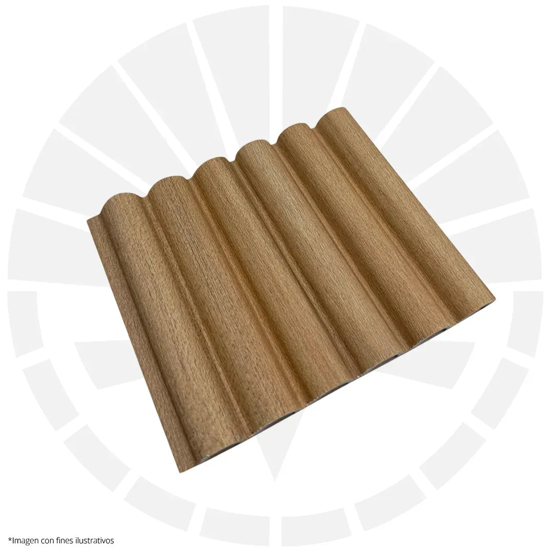 LAMINA ACANALADA PLACOVE 180 WPC MADERA CLARA P22 18CM X 2.90M