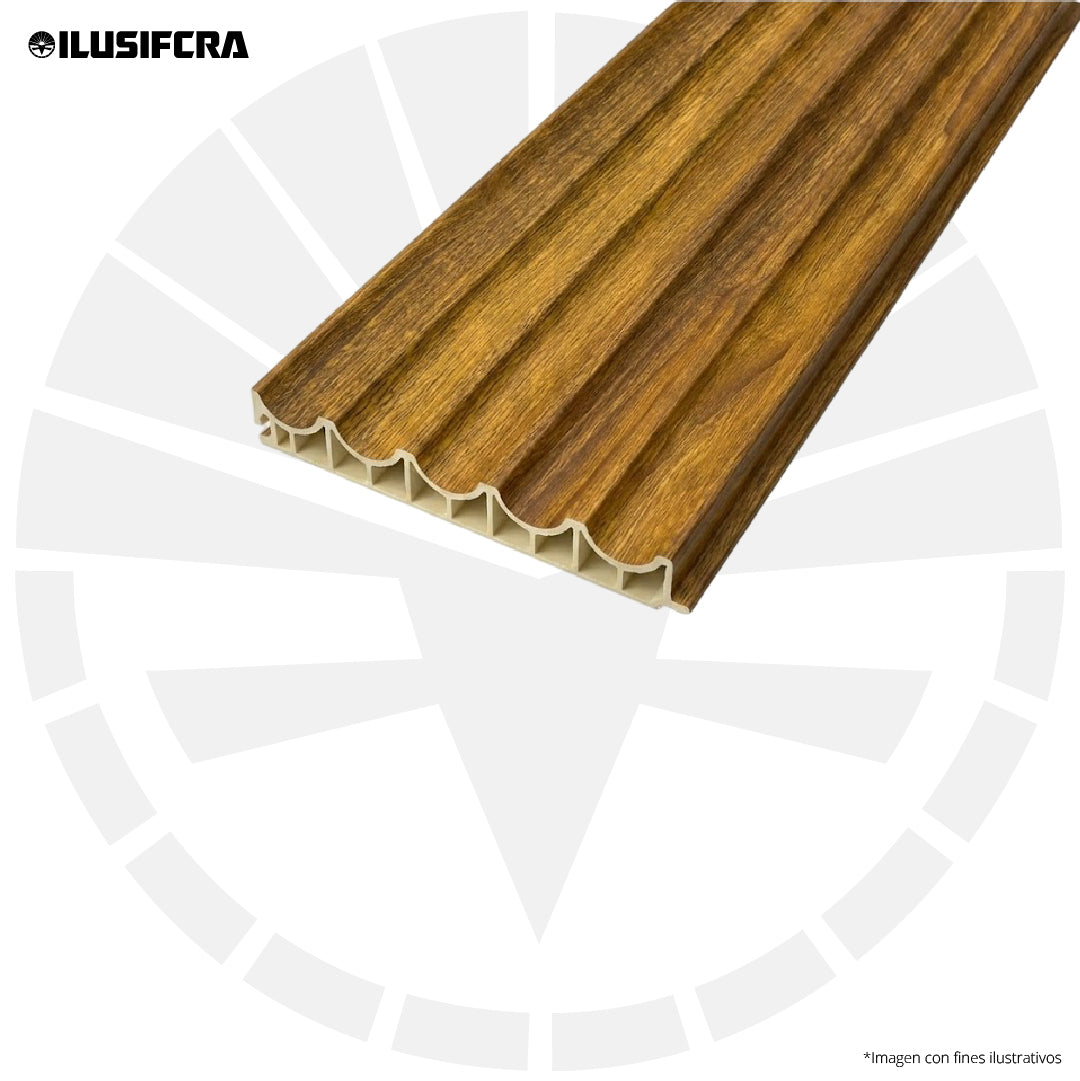 LÁMINA ACANALADA WAVE 150MM ESTILO MADERA CLARO P22 X 2.90M