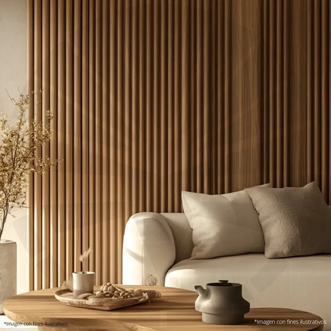 LAMINA ACANALADA PLACOVE 180 WPC MADERA CLARA P22 18CM X 2.90M