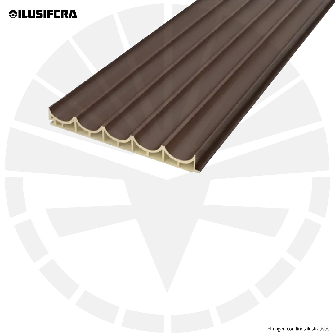 LAMINA ACANALADA WAVE 150MM ESTILO ROBLE OSCURO 1020 X 2.90M