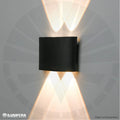 APLIQUE LED PARA PARED 2 LUCES OS-W02-4-4W 3202-2 NEGRO 3000K