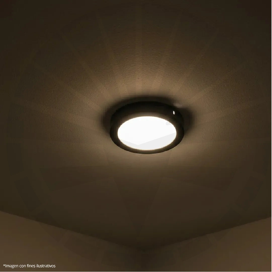 PANEL LED 6W PARCHE REDONDO 3000K BORDE NEGRO ILUSIFCRA SL0042N