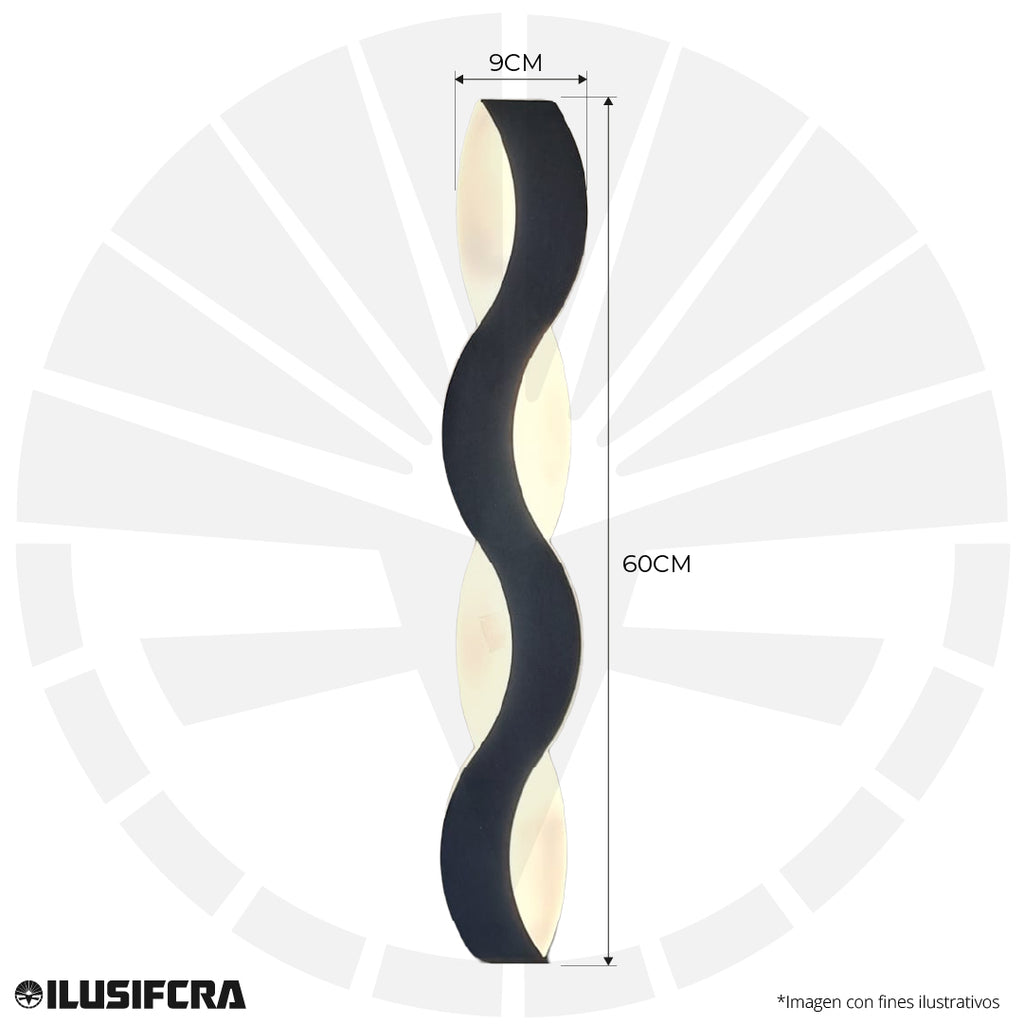 LÁMPARA APLIQUE PARED DECORATIVA 6013-600