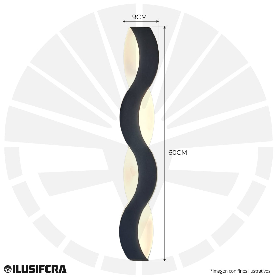 LÁMPARA APLIQUE PARED DECORATIVA 6013-600