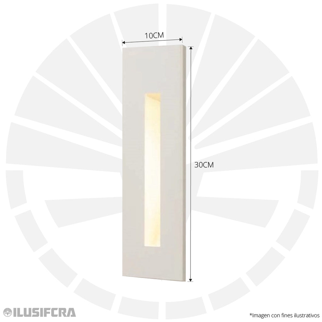 APLIQUE LED 9512 DE PARED LARGO