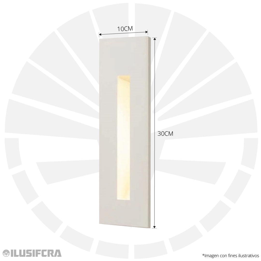 APLIQUE LED 9512 DE PARED LARGO