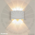 APLIQUE LED PARA PARED 2 LUCES OS-W02-4-4W 3202-2 BLANCO 3000K