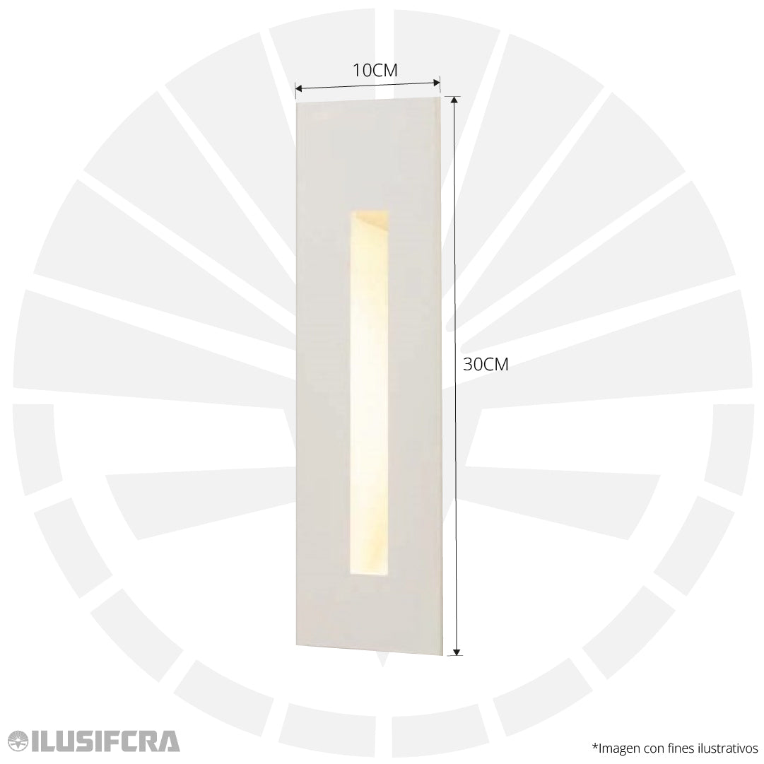 APLIQUE LED 9512 DE PARED LARGO