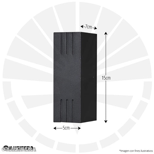 APLIQUE LED 2055-2 CUADRADO BK-WH
