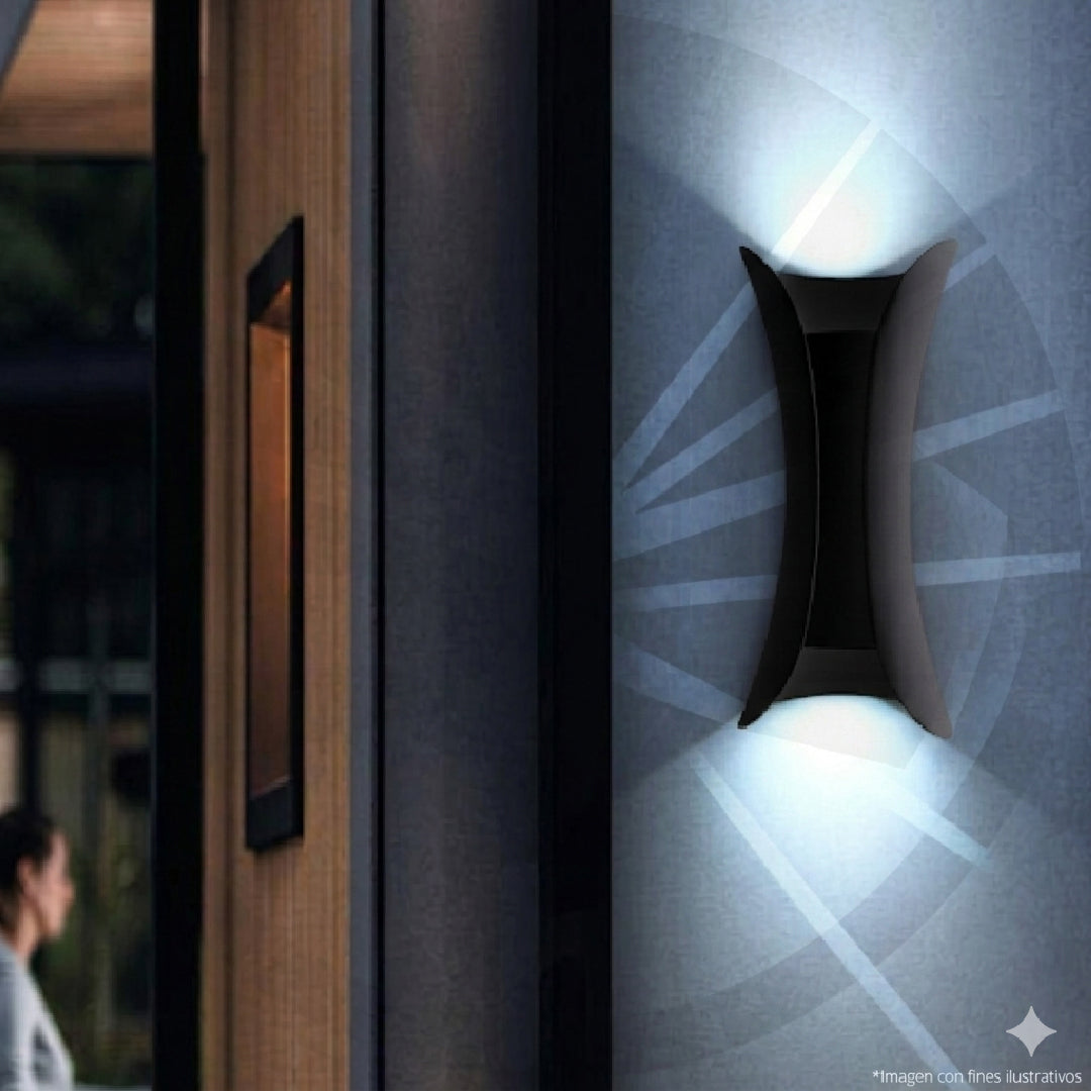 APLIQUE LED PARA PARED 2 LUCES OS-W23 10W BK 8990 6000K