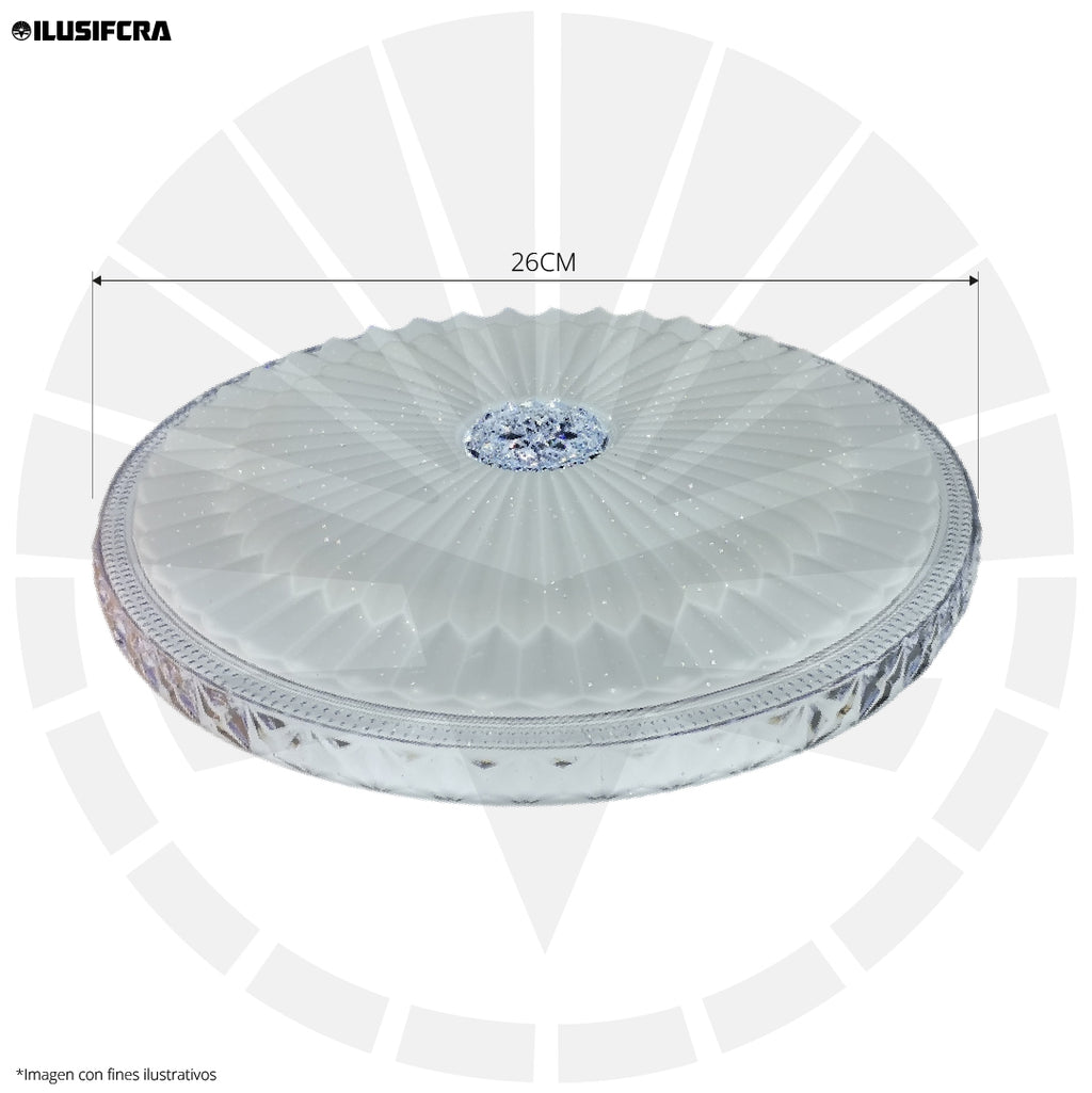 LÁMPARA TECHO LED BORDE RANUERADO 1032-260MM