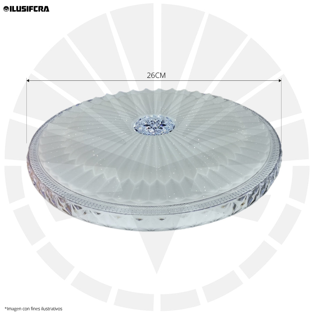 LÁMPARA TECHO LED BORDE RANUERADO 1032-260MM