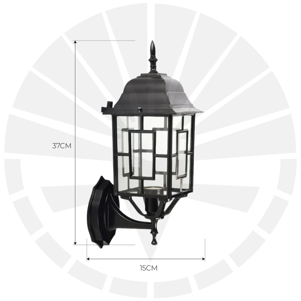 FAROL PARA EXTERIOR NEGRO E27 2078-1W