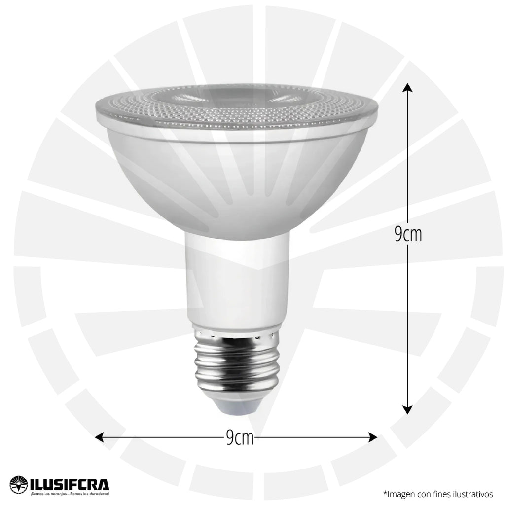 BOMBILLO LED 12W CALIDO/BLANCO PAR30 ILUSIFCRA