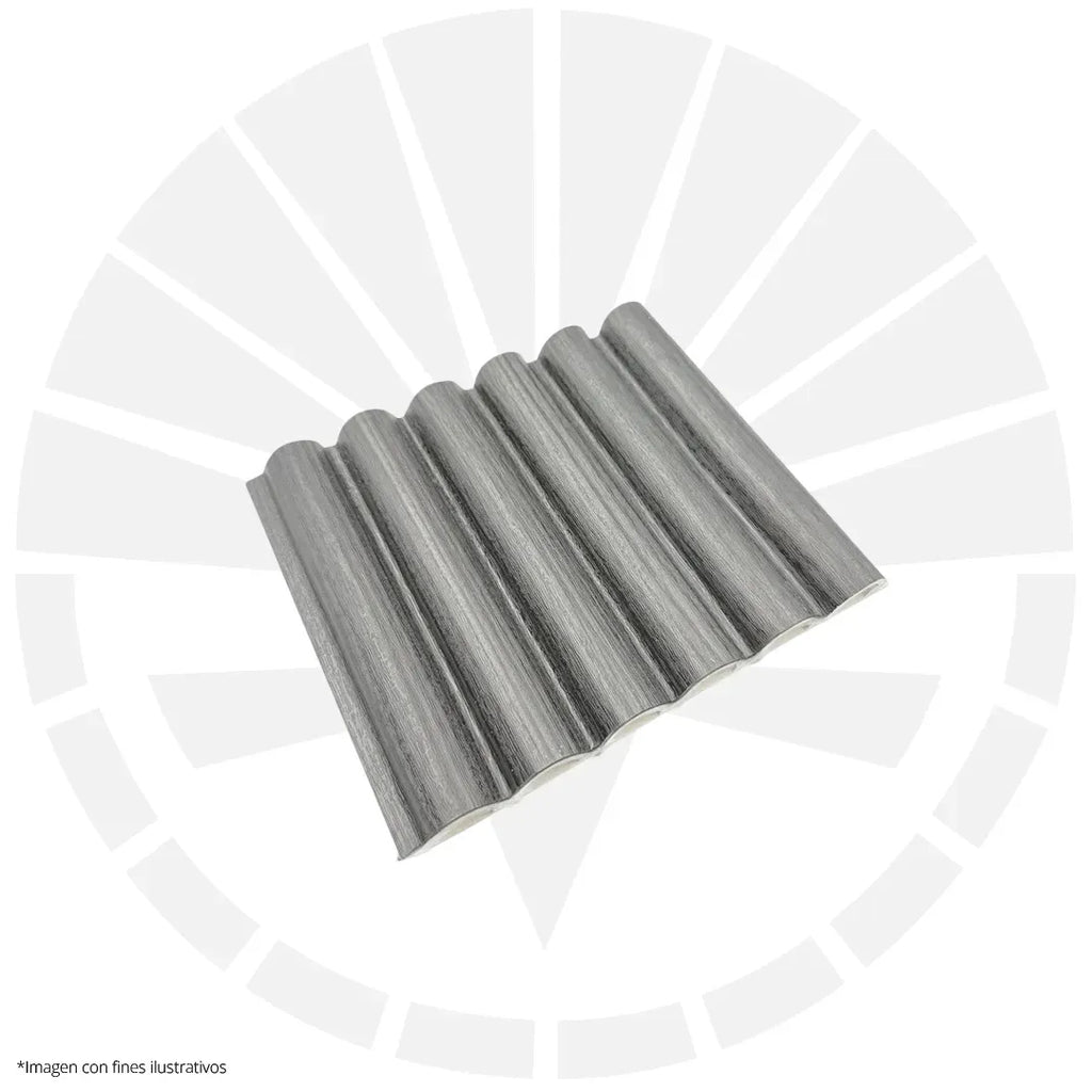 LAMINA ACANALADA PLACOVE 180 WPC CENIZA P01 18CM X 2.90M
