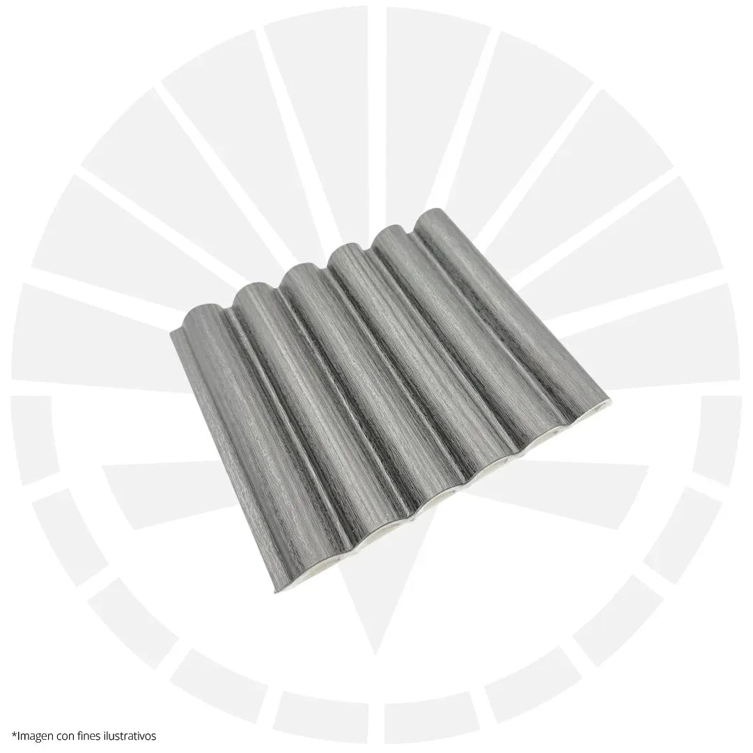 LAMINA ACANALADA PLACOVE 180 WPC CENIZA P01 18CM X 2.90M