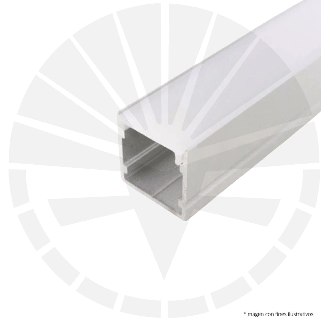 CANALETA ALUMINIO 2" PARCHE PARA CINTA LED 3 METROS JZ-50X32M