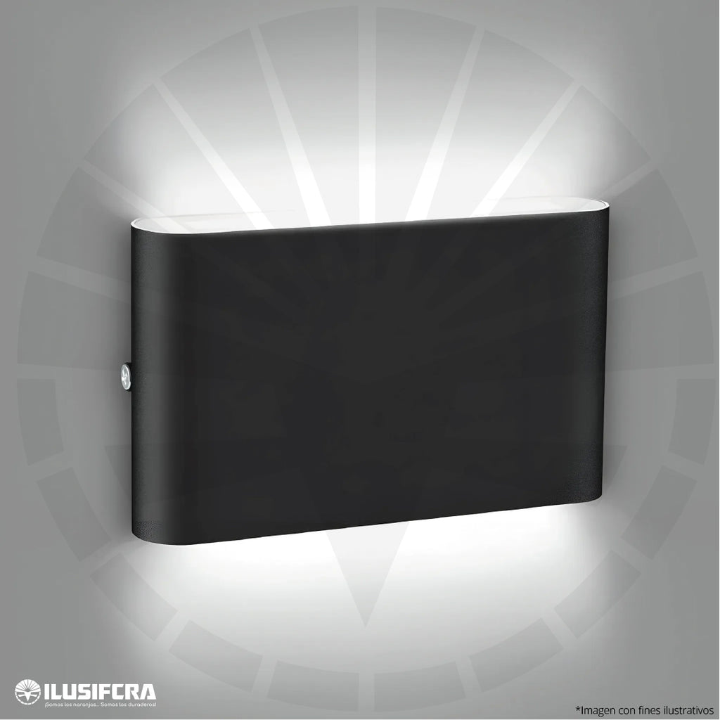 APLIQUE LED PARA EXTERIOR OS-W32 6W NEGRO-6500K