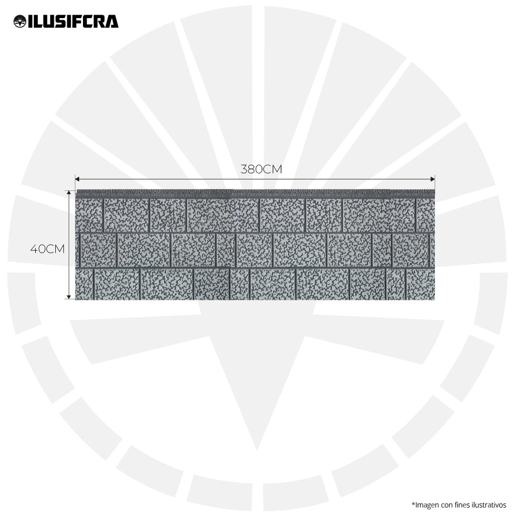 LÁMINA SIDING CERÁMICA GRIS EN DOBLE CAPA METÁLICA TIPO SANDWICH DE POLIURETANO TTDLS004