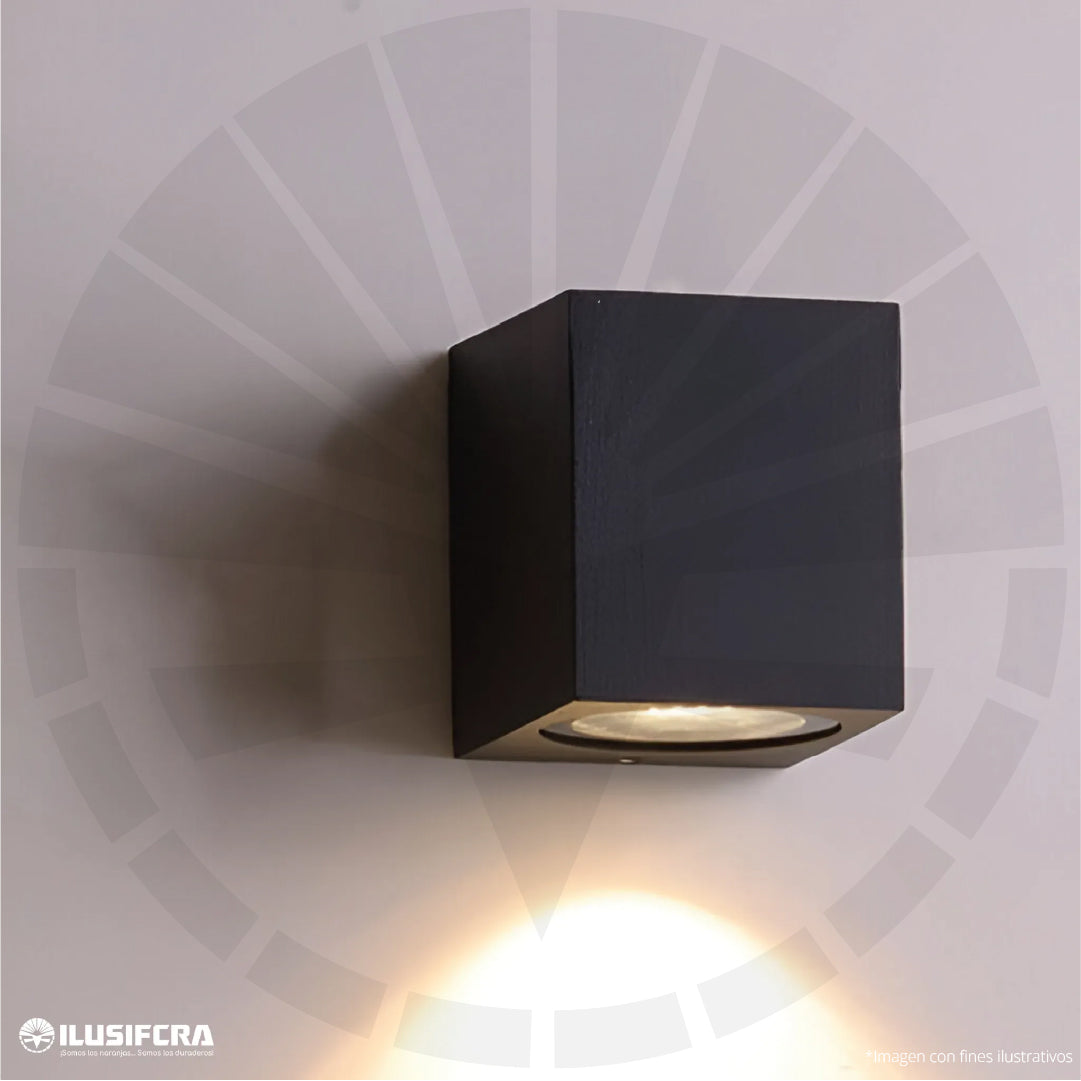 APLIQUE LED W44-1107/F DE PARED CUADRADO BK-WW
