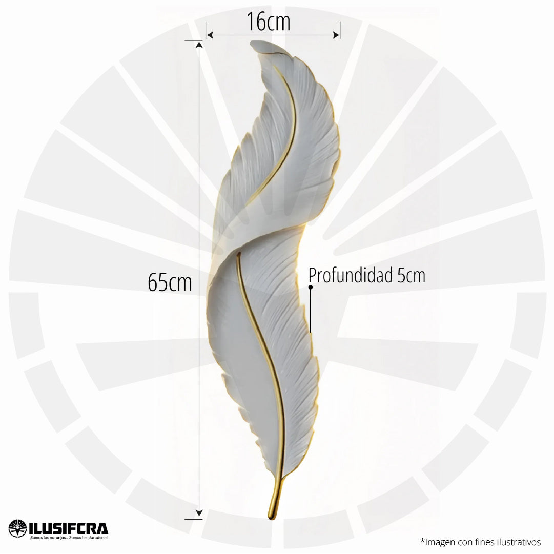 APLIQUE LED MODERNO ESTILO PLUMA 6028-600