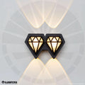 APLIQUE LED PARA PARED 2 LUCES OS-W249/4-6W 3000K