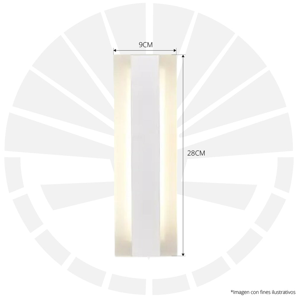 APLIQUE LED PARA PARED 7319 BLANCO