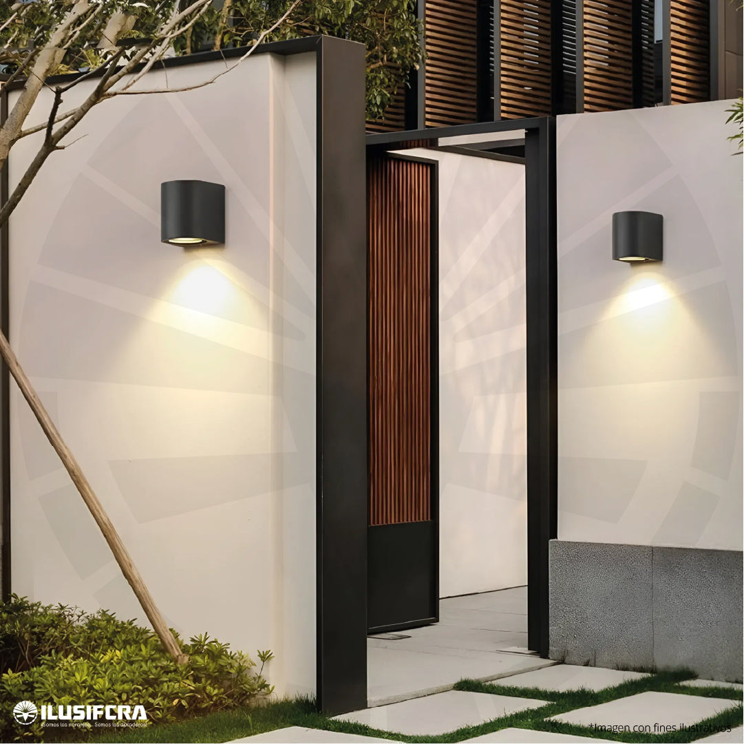 APLIQUE LED PARA PARED OS-W15/3-1-3W 8001 NEGRO 3000K