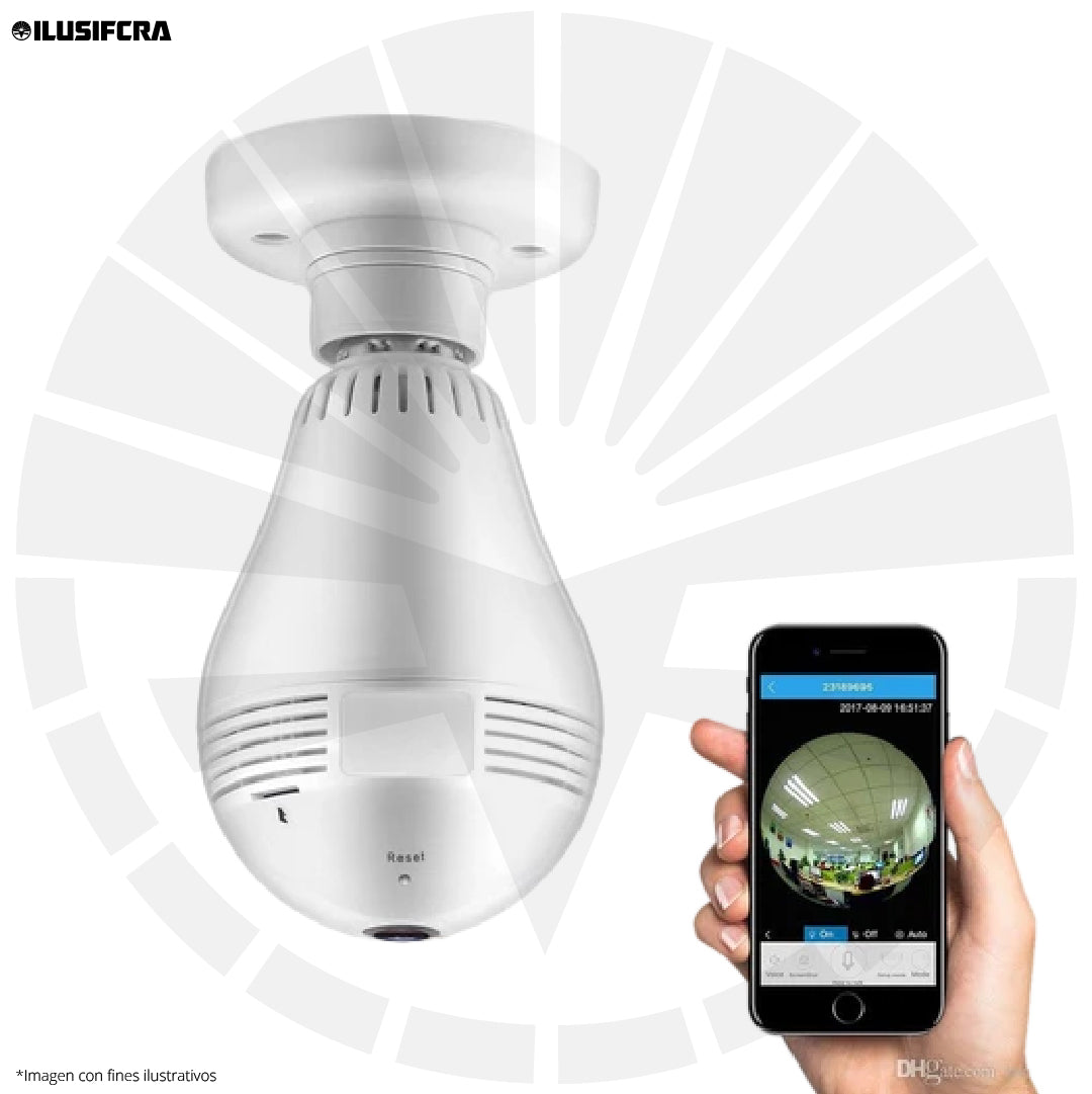 CÁMARA WIFI TIPO BOMBILLO A10 360º3