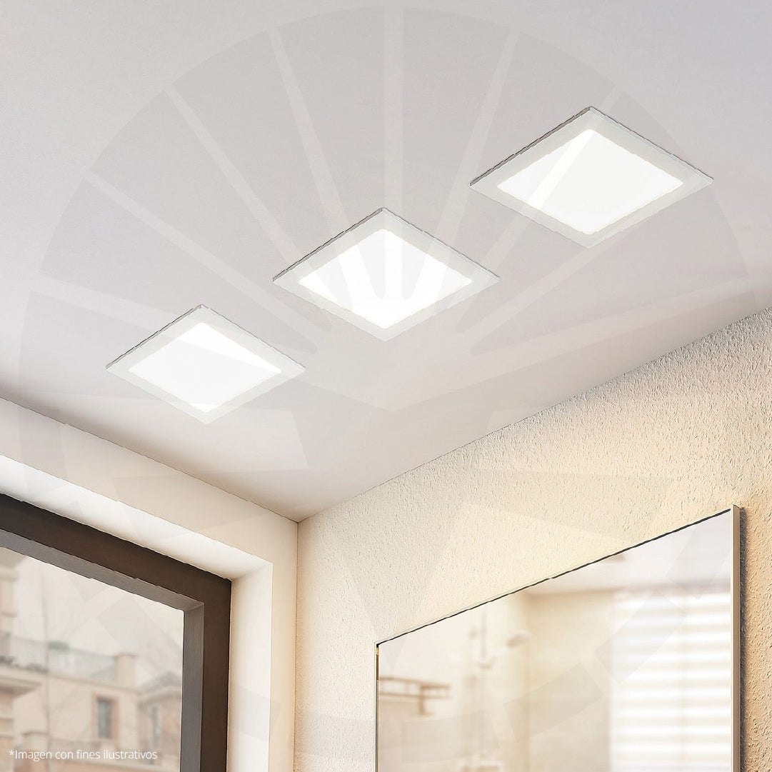 PANEL LED 6W EMPOTRAR CUADRADO 4000K CALIDO SL0129C