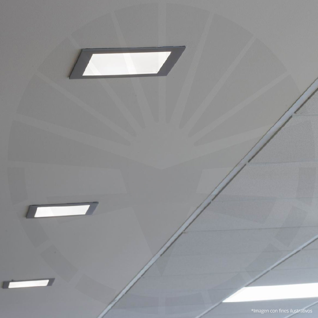 PANEL LED 18W EMPOTRAR 3000K CUADRADO BORDE NEGRO ILUSIFCRA SL0040N