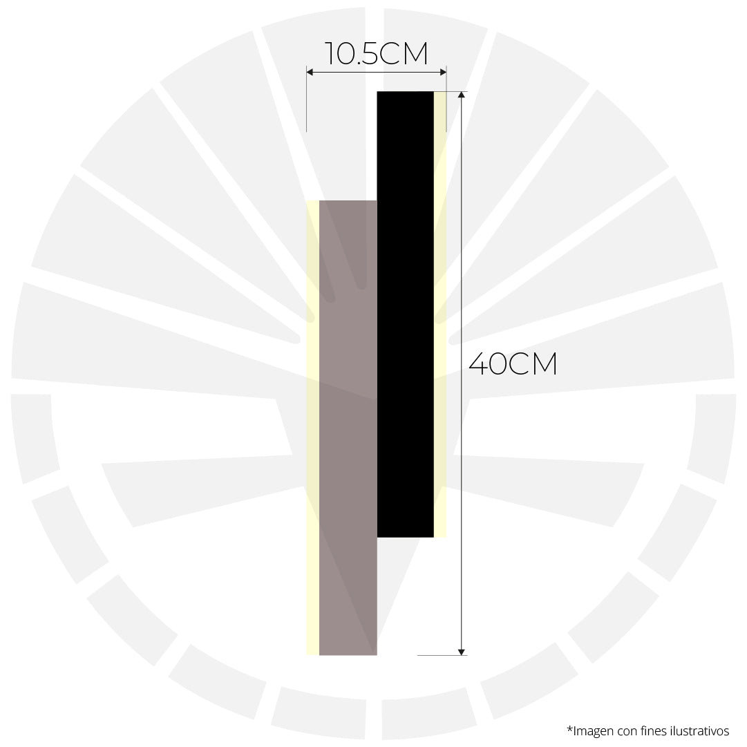 APLIQUE LED 9206-400MM DE PARED LARGO