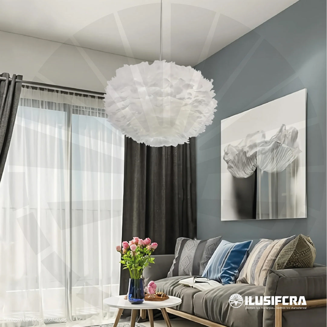 LÁMPARA DE COLGAR 21176-30 PLUMAS PEQ