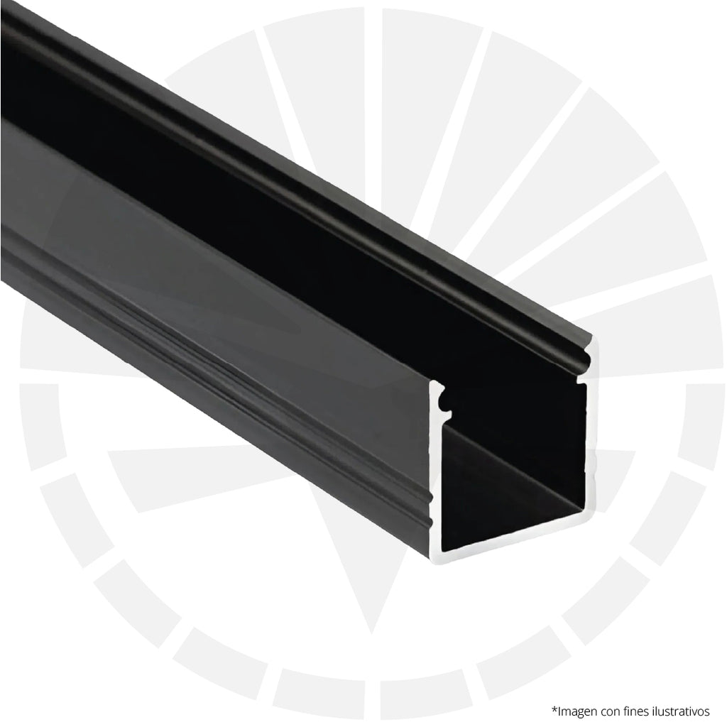 CANALETA ALUMINIO 1 1/2" PARCHE PARA CINTA LED 3 METROS JZ-35X35M