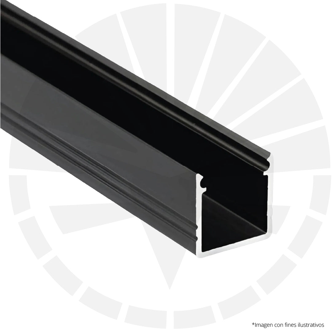 CANALETA ALUMINIO 1 1/2" PARCHE PARA CINTA LED 3 METROS JZ-35X35M
