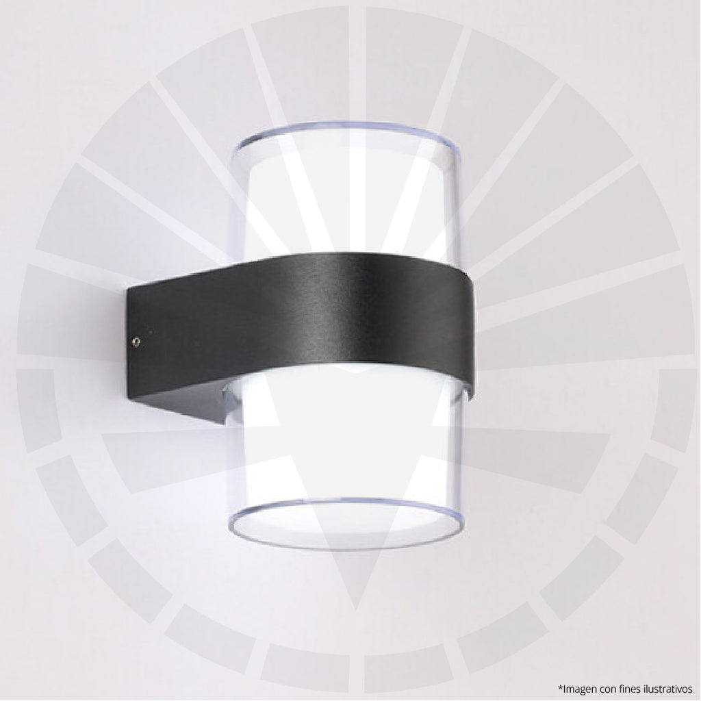 APLIQUE LED 2276/2 OS-W77R/2 PARED DOBLE LUZ REDONDO 6500K