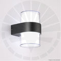 APLIQUE LED 2276/2 OS-W77R/2 PARED DOBLE LUZ REDONDO 6500K