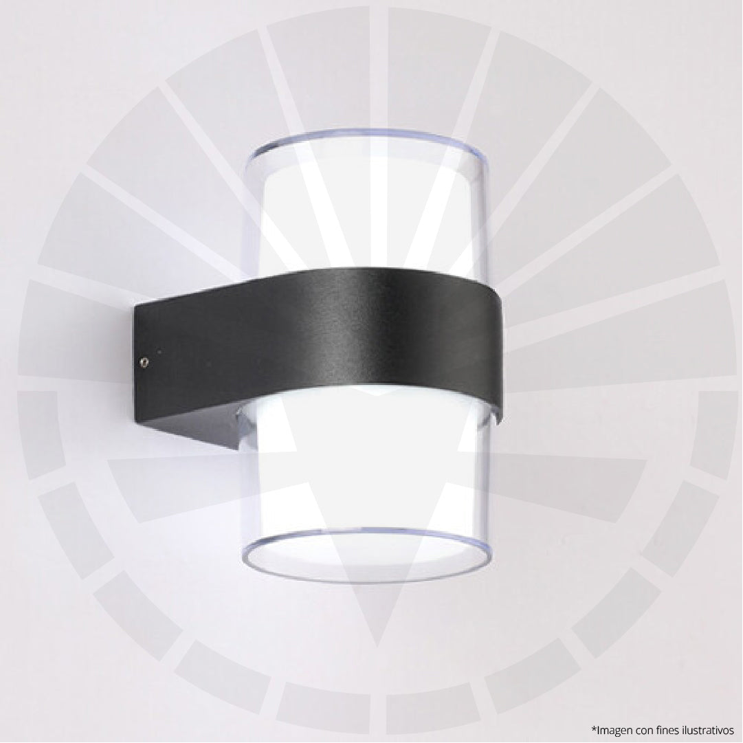 APLIQUE LED 2276/2 OS-W77R/2 PARED DOBLE LUZ REDONDO 6500K